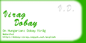 virag dobay business card